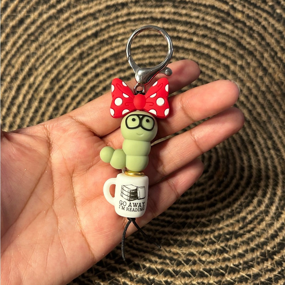 Bookworm Keychain